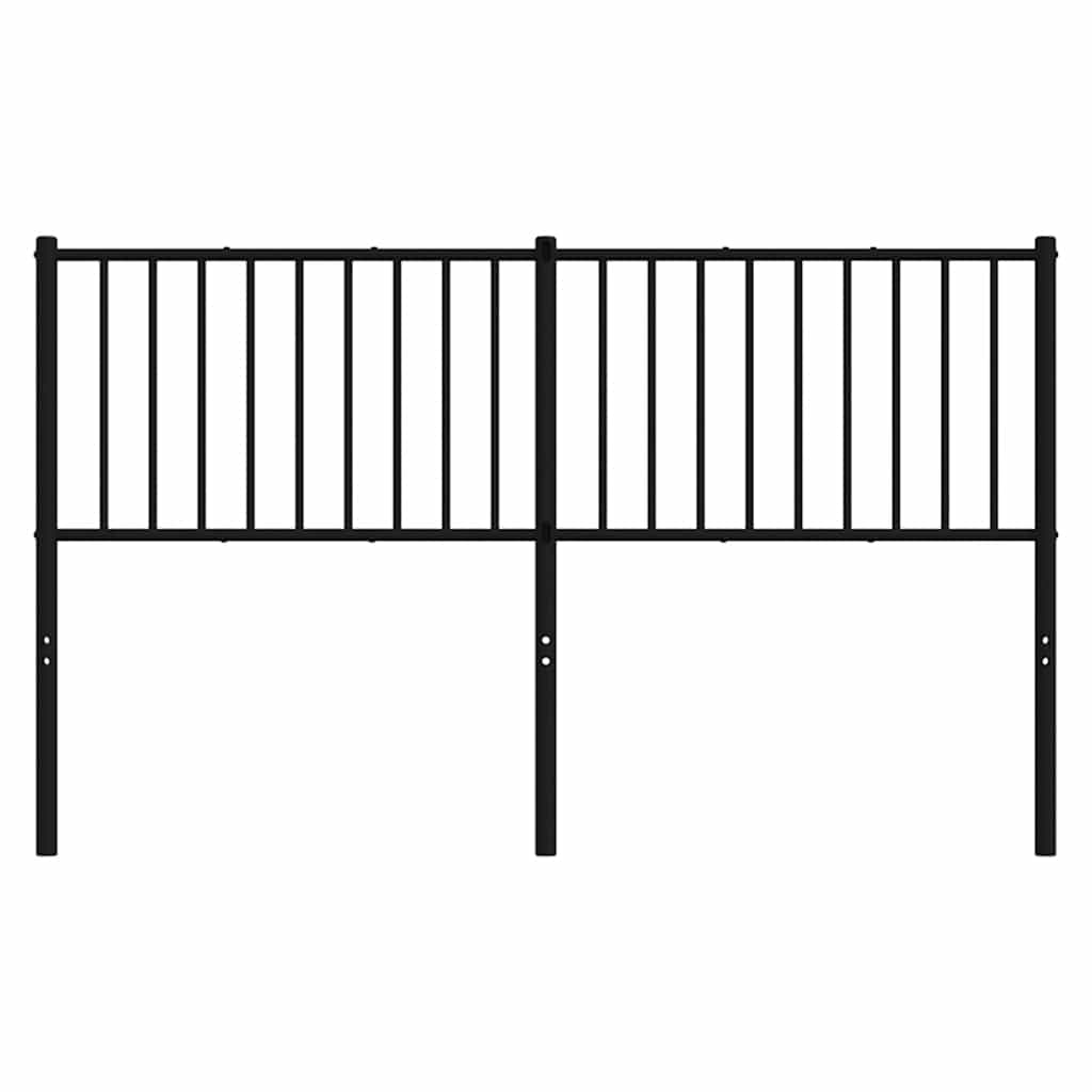 Testiera di Ricambio in Metallo Nero 160 cm