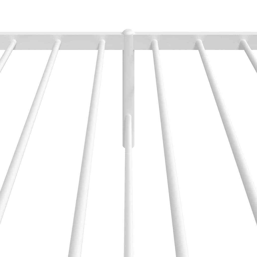 Giroletto con Testiera Metallo Bianco 100x190 cm | homemem39