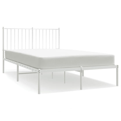 Giroletto con Testiera Metallo Bianco 120x190 cm | homemem39