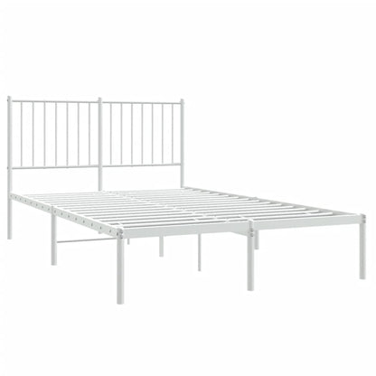Giroletto con Testiera Metallo Bianco 120x190 cm | homemem39