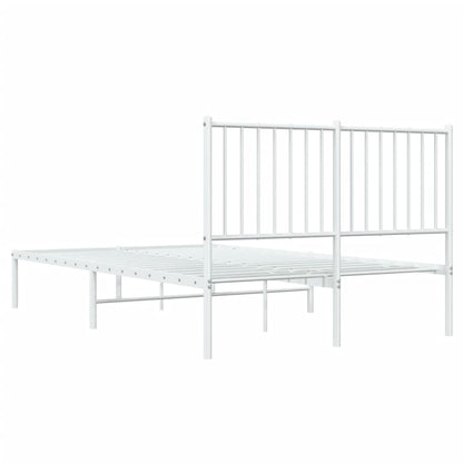 Giroletto con Testiera Metallo Bianco 120x190 cm | homemem39