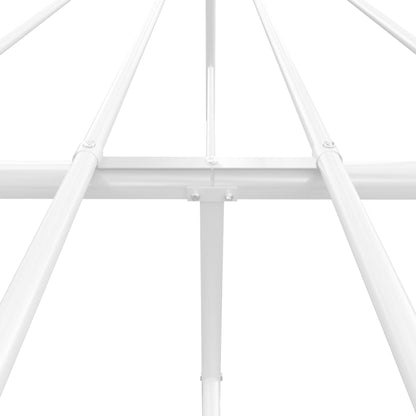 Giroletto con Testiera Metallo Bianco 120x190 cm