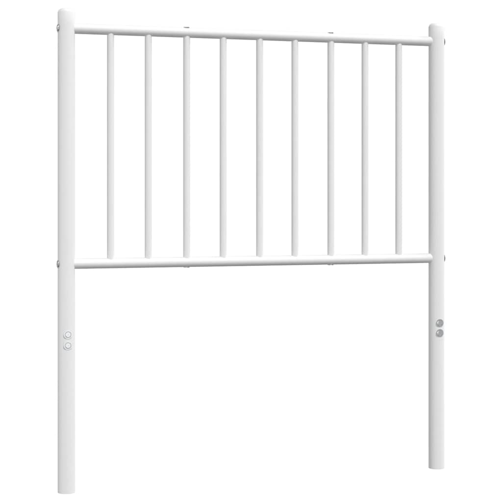 Testiera di Ricambio in Metallo Bianco 75 cm