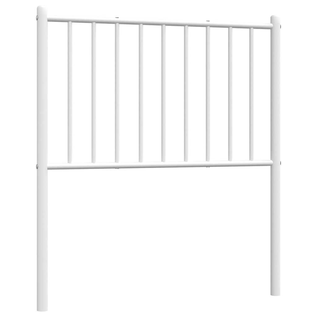 Testiera di Ricambio in Metallo Bianco 80 cm