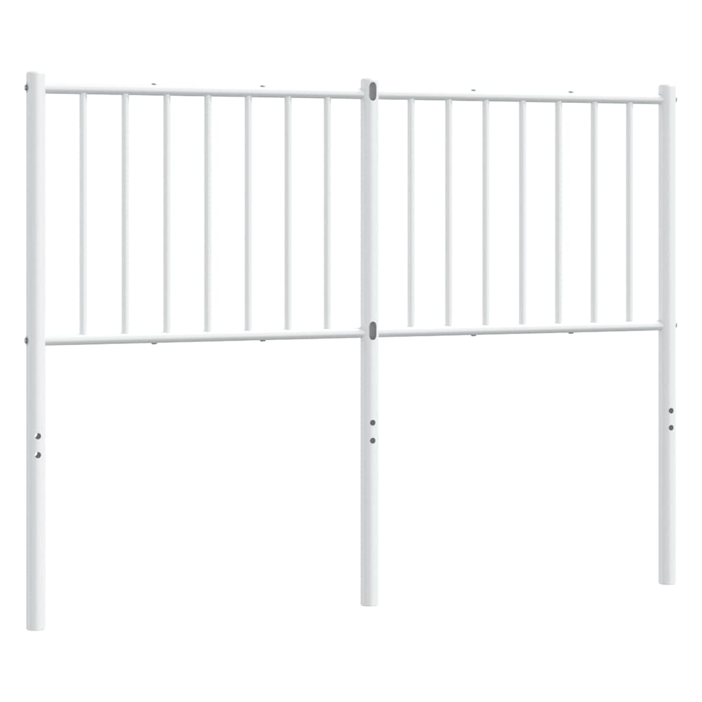 Testiera di Ricambio in Metallo Bianco 120 cm