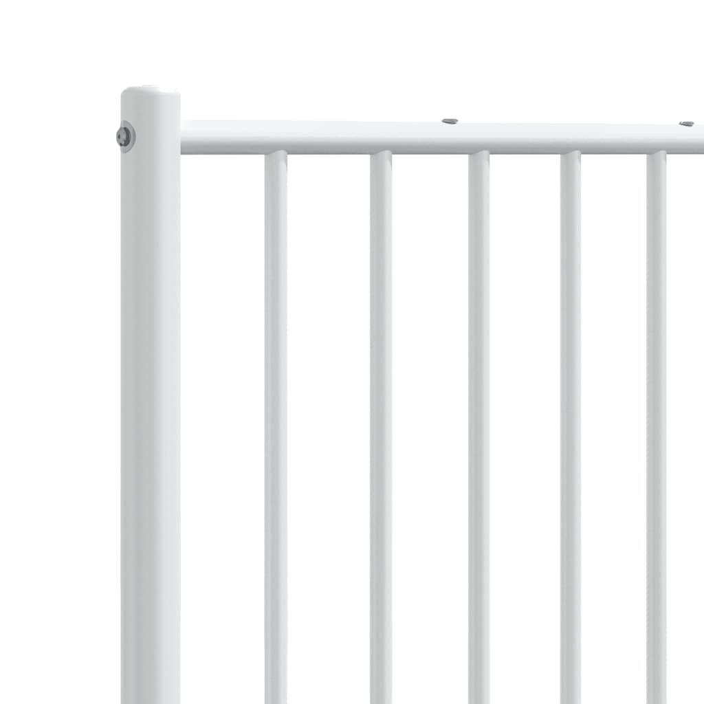 Testiera di Ricambio in Metallo Bianco 120 cm