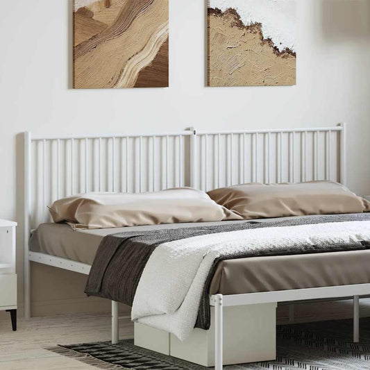 Testiera di Ricambio in Metallo Bianco 193 cm | homemem39