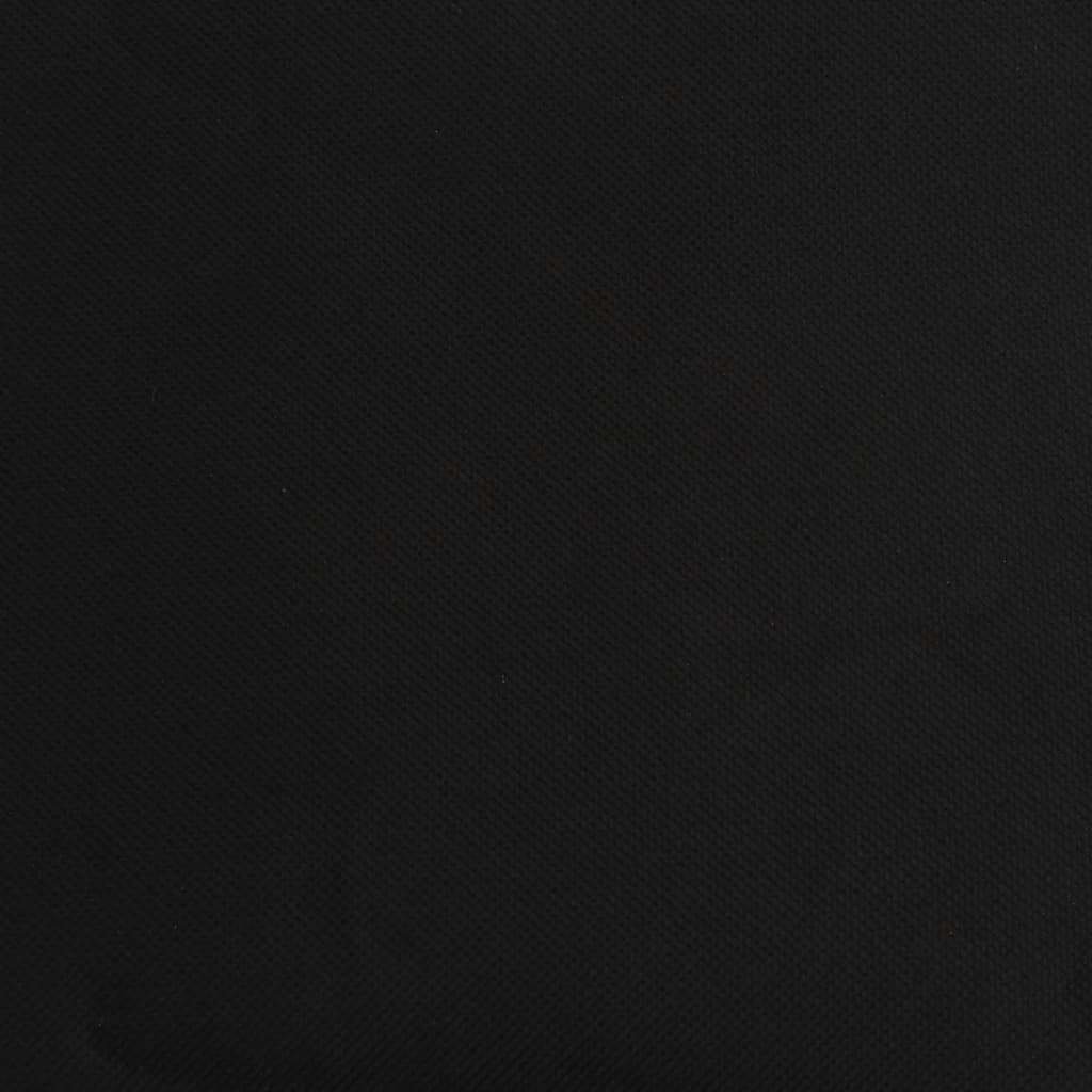 Lettino Prendisole Pieghevole Nero in Tessuto Oxford e Acciaio - homemem39