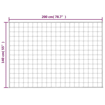Coperta Ponderata Grigia 140x200 cm 10 kg Tessuto | homemem39
