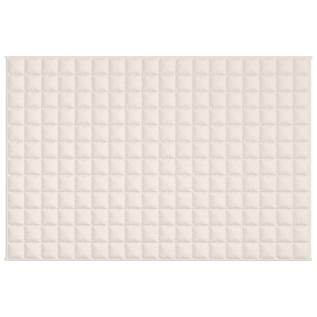 Coperta Ponderata Crema Chiaro 122x183 cm 9 kg Tessuto - homemem39