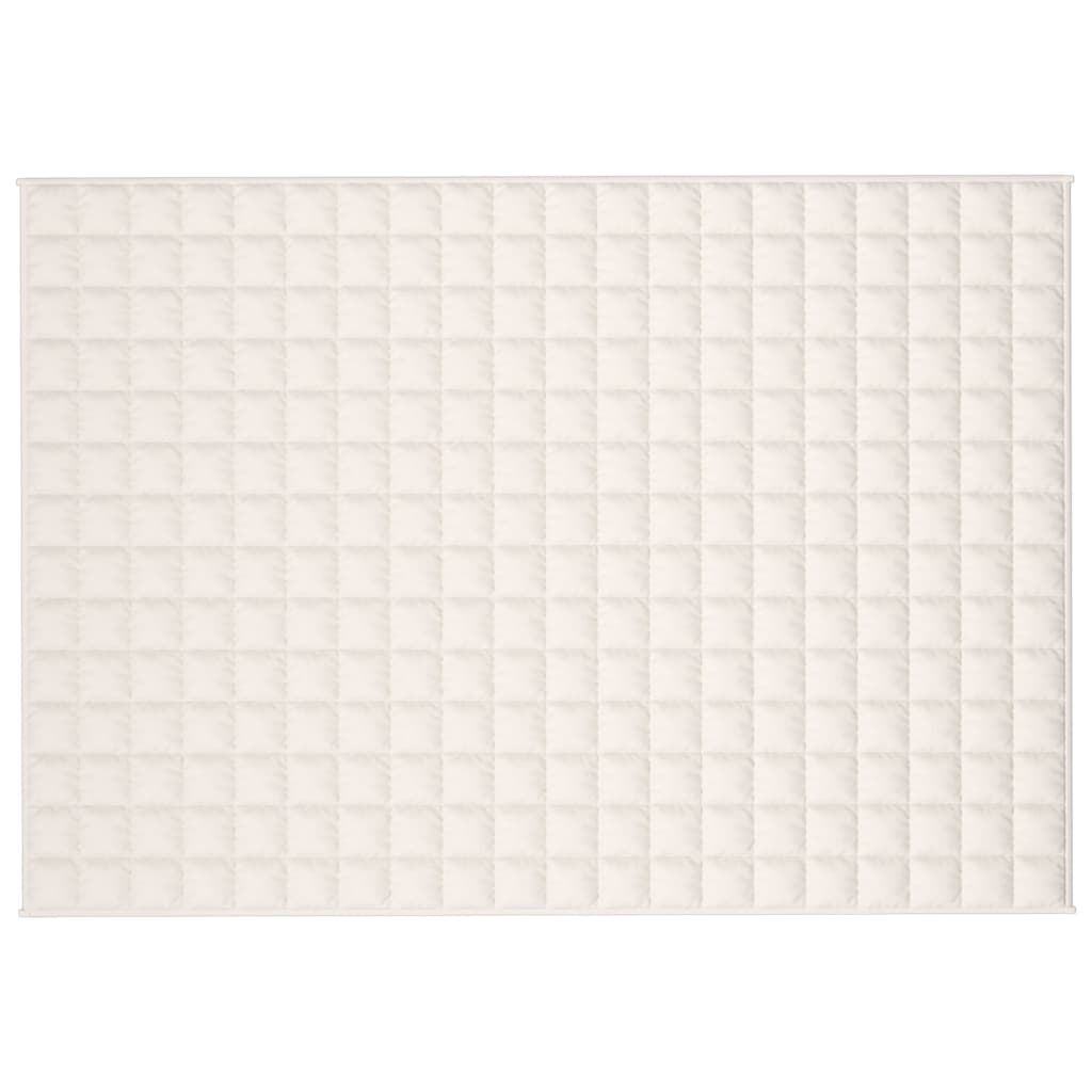 Coperta Ponderata Crema Chiaro 140x200 cm 10 kg Tessuto - homemem39