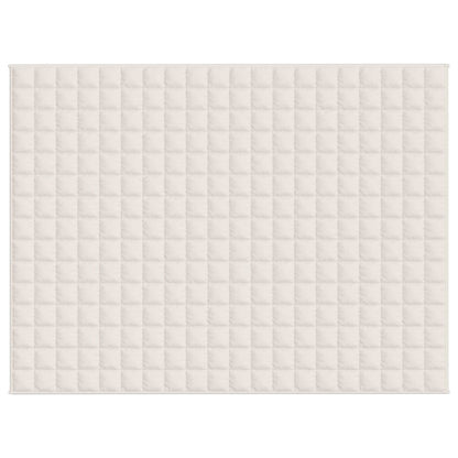 Coperta Ponderata Crema Chiaro 152x203 cm 7 kg Tessuto - homemem39