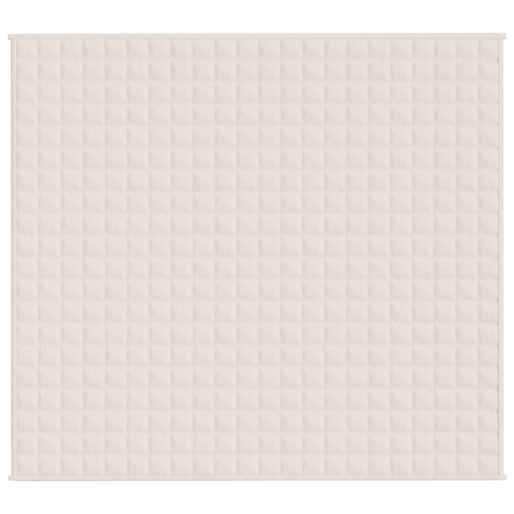 Coperta Ponderata Crema Chiaro 200x230 cm 9 kg Tessuto - homemem39