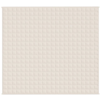Coperta Ponderata Crema Chiaro 200x230 cm 9 kg Tessuto - homemem39