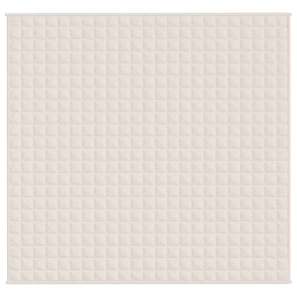 Coperta Ponderata Crema Chiaro 220x230 cm 11 kg Tessuto - homemem39