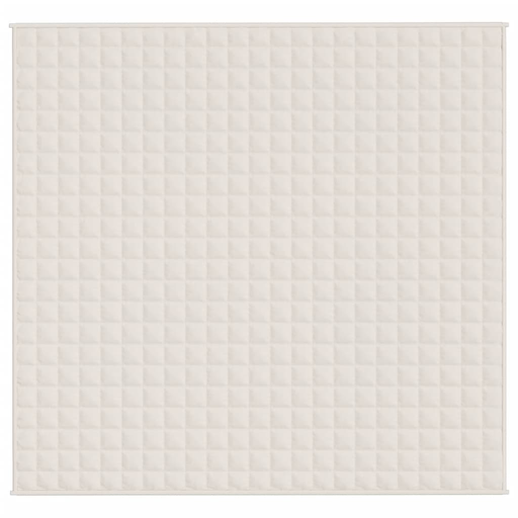 Coperta Ponderata Crema Chiaro 220x240 cm 11 kg Tessuto - homemem39