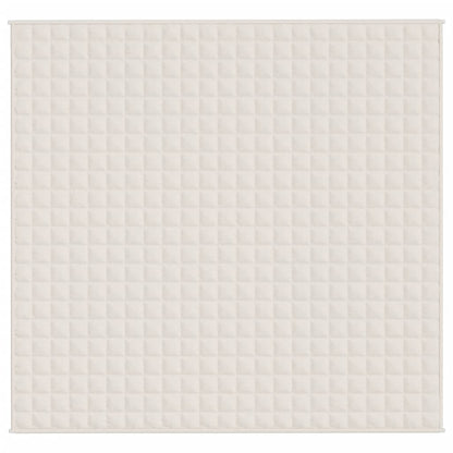 Coperta Ponderata Crema Chiaro 220x240 cm 11 kg Tessuto - homemem39