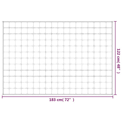 Coperta Ponderata Grigia 122x183 cm 5 kg in Tessuto | homemem39