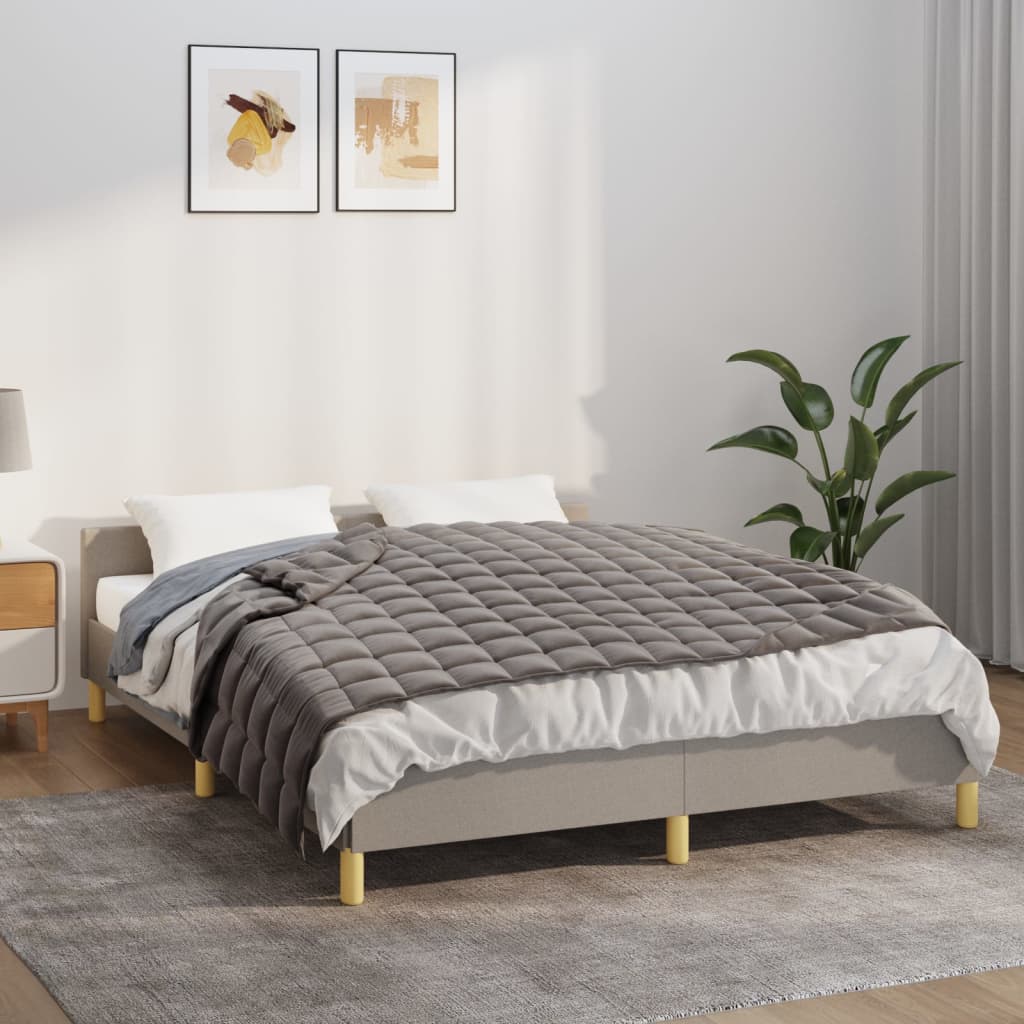 Coperta Ponderata Grigia 122x183 cm 5 kg in Tessuto | homemem39