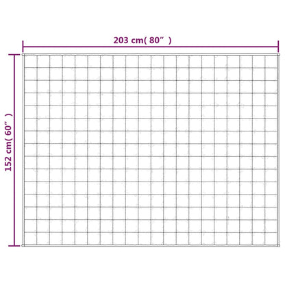 Coperta Ponderata Grigia 152x203 cm 7 kg Tessuto | homemem39