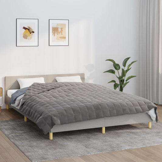 Coperta Ponderata Grigia 220x230 cm 15 kg Tessuto | homemem39