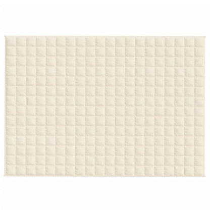 Coperta Ponderata Crema Chiaro 140x200 cm 10 kg Tessuto - homemem39