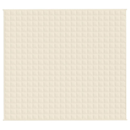 Coperta Ponderata Crema Chiaro 200x220 cm 9 kg Tessuto - homemem39
