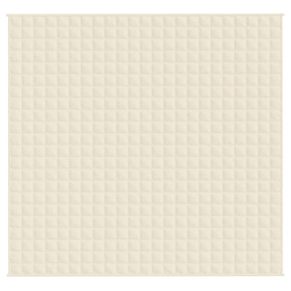 Coperta Ponderata Crema Chiaro 220x230 cm 15 kg Tessuto - homemem39