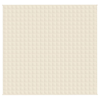 Coperta Ponderata Crema Chiaro 220x240 cm 15 kg Tessuto - homemem39