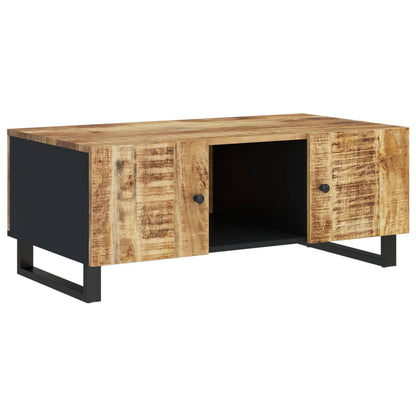 Tavolino da Soggiorno 100x54x40 cm Massello Mango e Multistrato