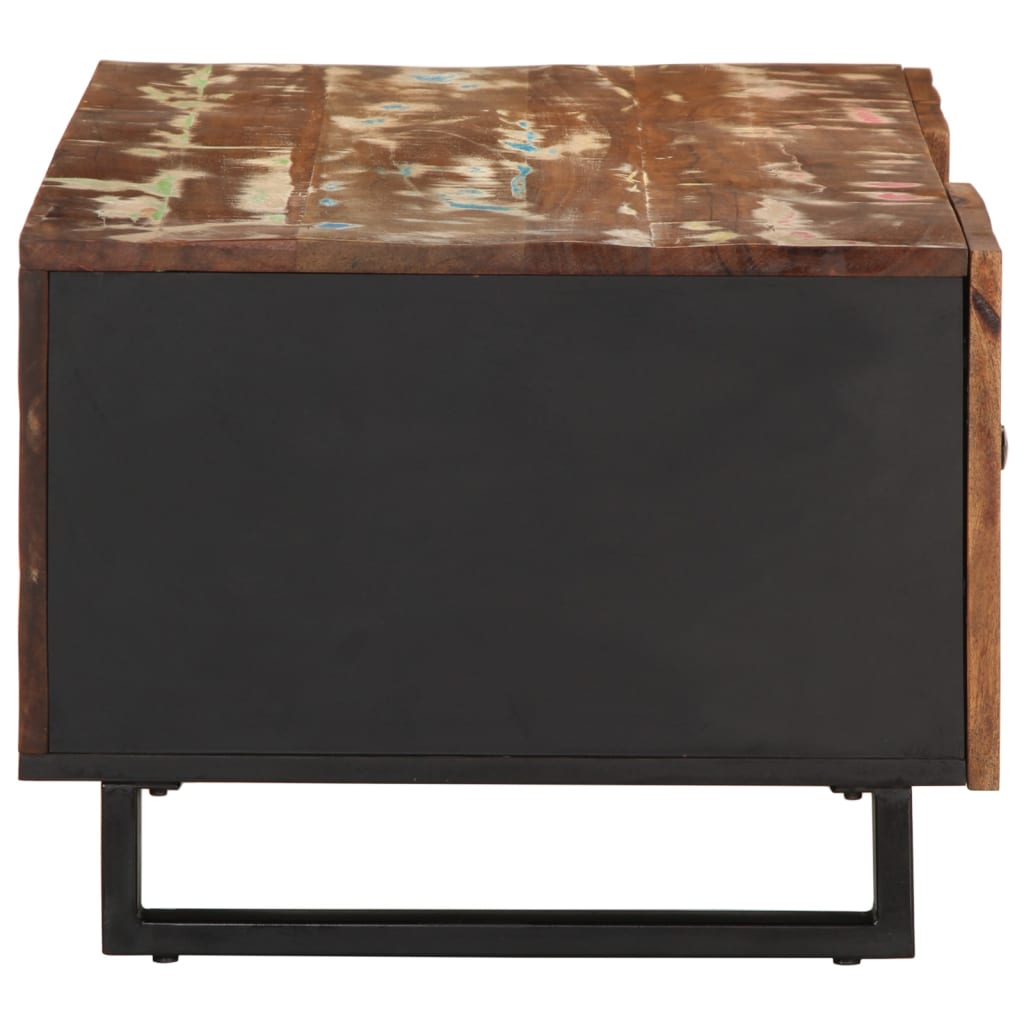 Tavolino Soggiorno 100x54x40cm Massello Recupero e Multistrato