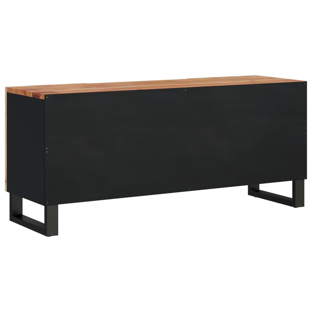 Mobile TV 105x33,5x46cm Legno Massello Acacia Legno Multistrato - homemem39
