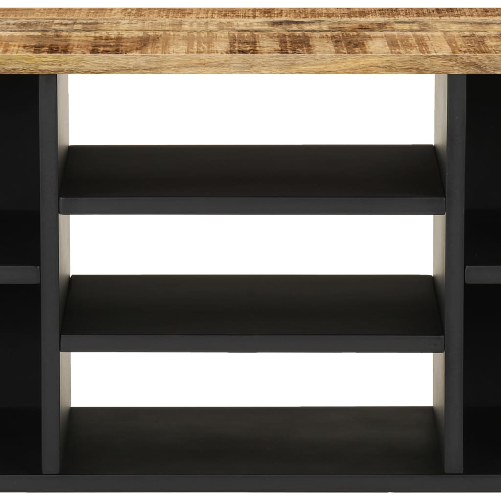 Mobile TV 100x33x46cm Legno Massello Mango e Legno Multistrato