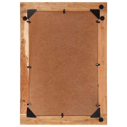 Specchio 70x50 cm in Legno Massello di Acacia e Vetro