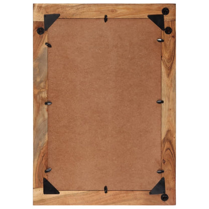 Specchio 70x50 cm in Legno Massello di Recupero e Vetro | homemem39