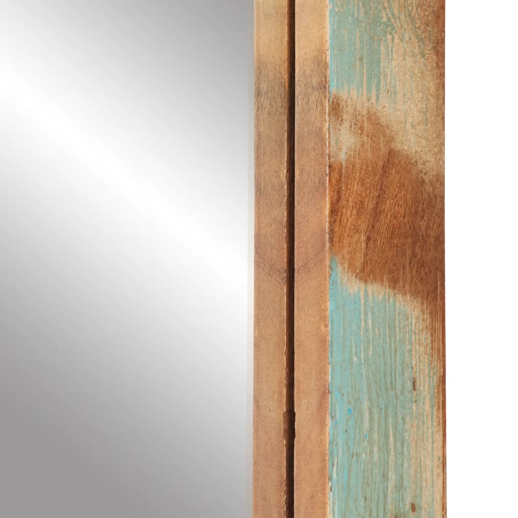 Specchio 70x50 cm in Legno Massello di Recupero e Vetro | homemem39