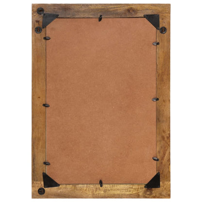 Specchio 70x50 cm in Legno Massello di Mango e Vetro