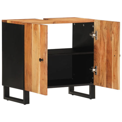 Mobile Lavabo 62x33x58 cm Legno Massello Acacia e Multistrato | homemem39
