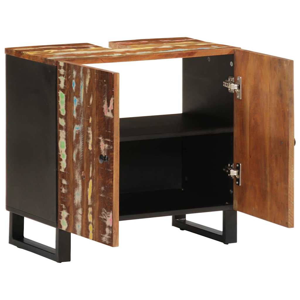 Mobile Lavabo 62x33x58 cm Legno Massello Recupero e Multistrato | homemem39