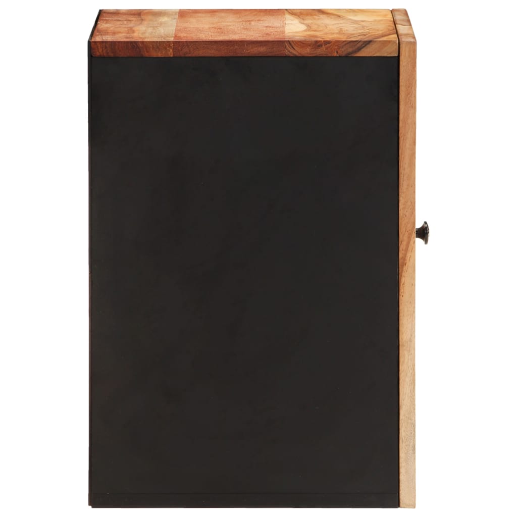 Mobile da Bagno a Parete 38x33x48cm in Legno Massello di Acacia | homemem39