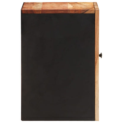 Mobile da Bagno a Parete 38x33x48cm in Legno Massello di Acacia | homemem39