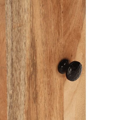 Mobile da Bagno a Parete 38x33x48cm in Legno Massello di Acacia | homemem39