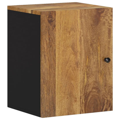 Mobile da Bagno a Parete 38x33x48 cm in Legno Massello di Mango