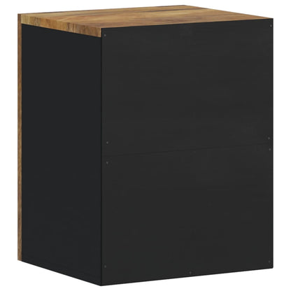 Mobile da Bagno a Parete 38x33x48 cm in Legno Massello di Mango | homemem39