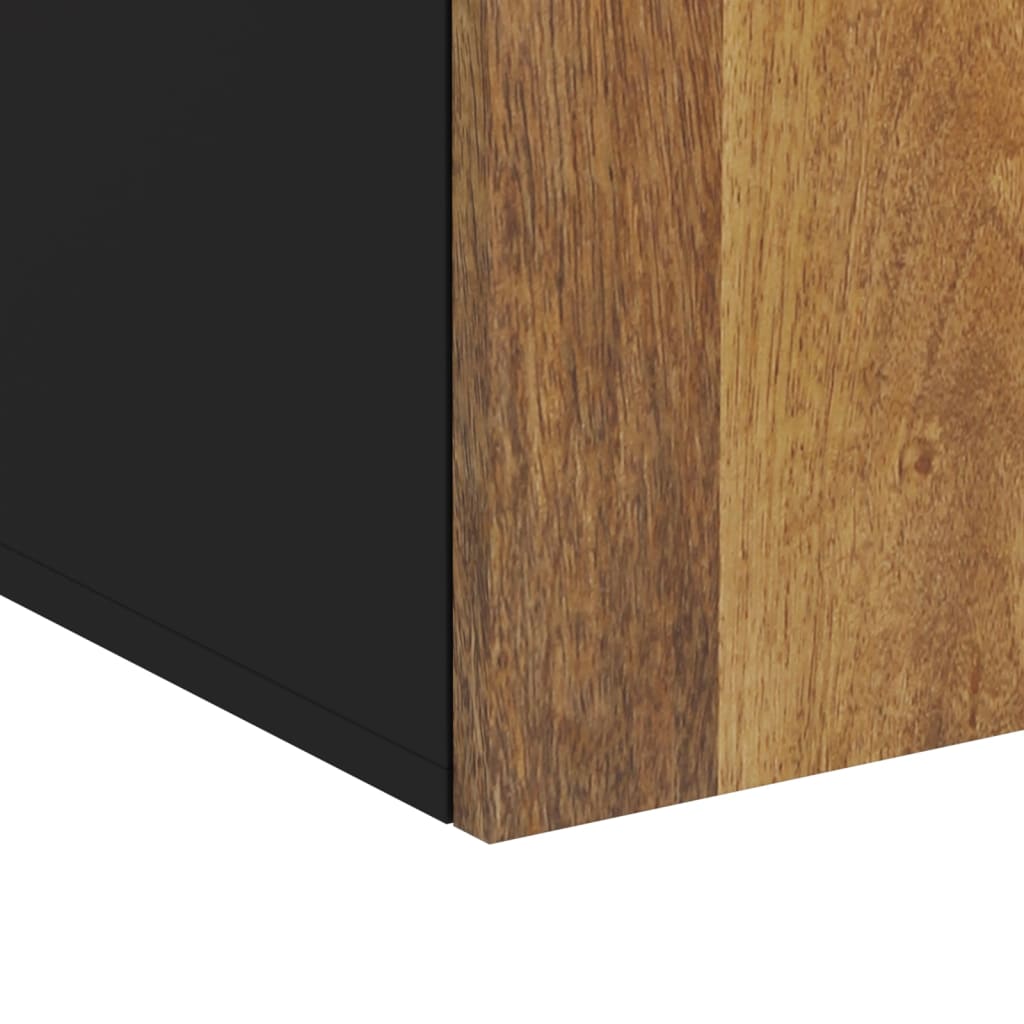 Mobile da Bagno a Parete 38x33x48 cm in Legno Massello di Mango | homemem39