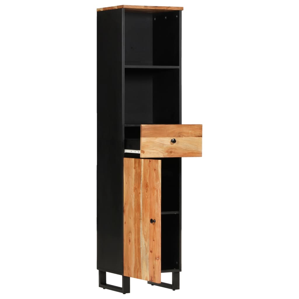 Mobile da Bagno 38x33x160 cm in Legno Massello di Acacia | homemem39