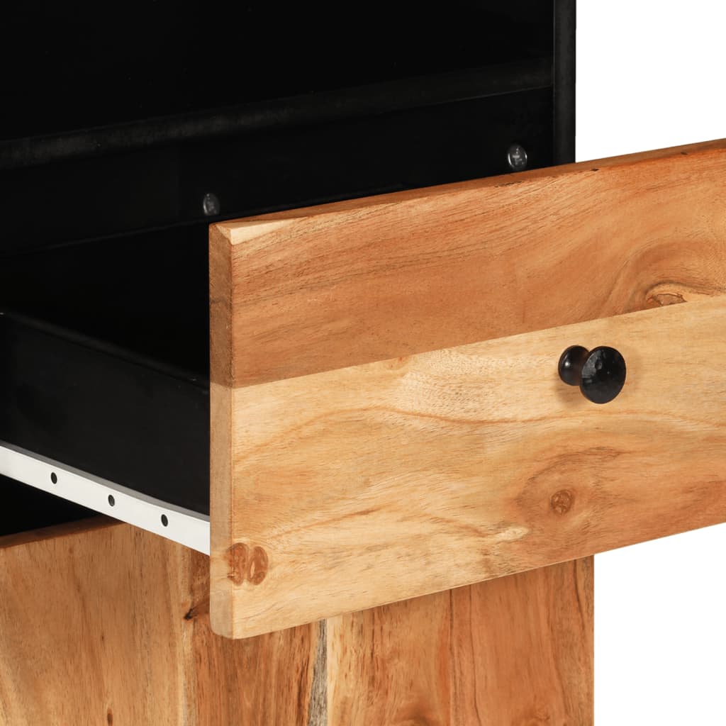 Mobile da Bagno 38x33x160 cm in Legno Massello di Acacia | homemem39