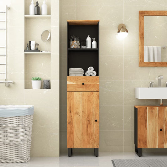 Mobile da Bagno 38x33x160 cm in Legno Massello di Acacia | homemem39