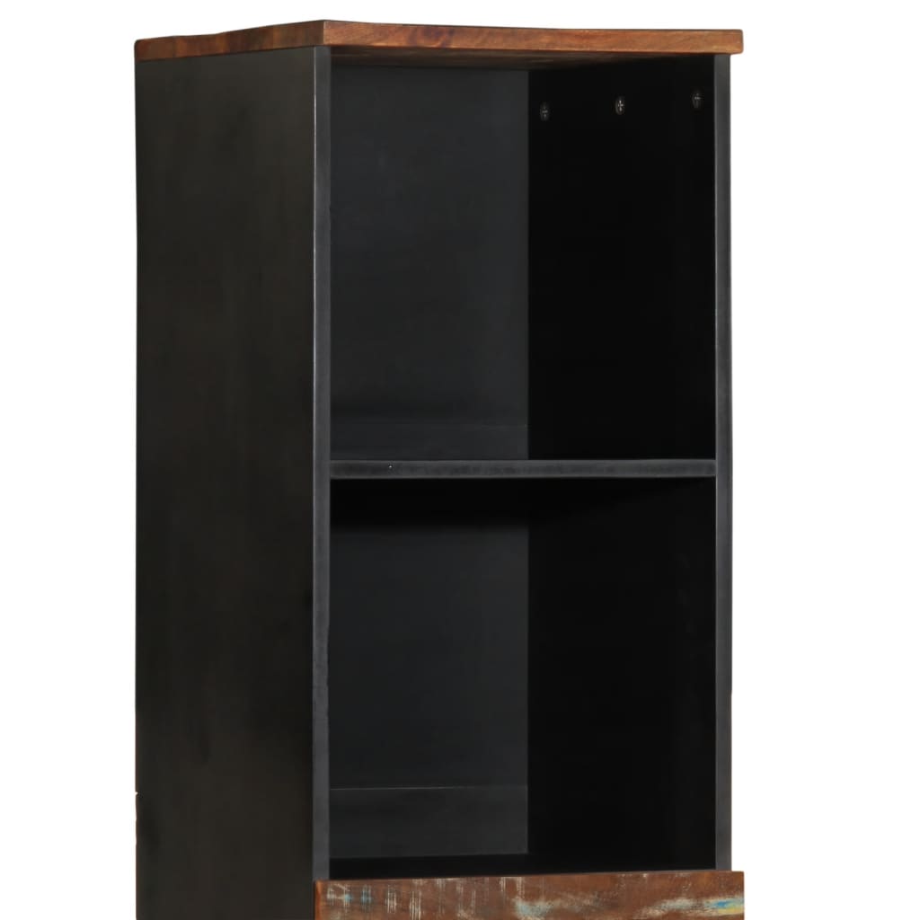 Mobile da Bagno 38x33x160 cm in Legno Massello di Recupero