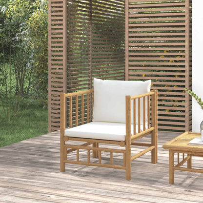 Divano da Giardino con Cuscini in Bambù
